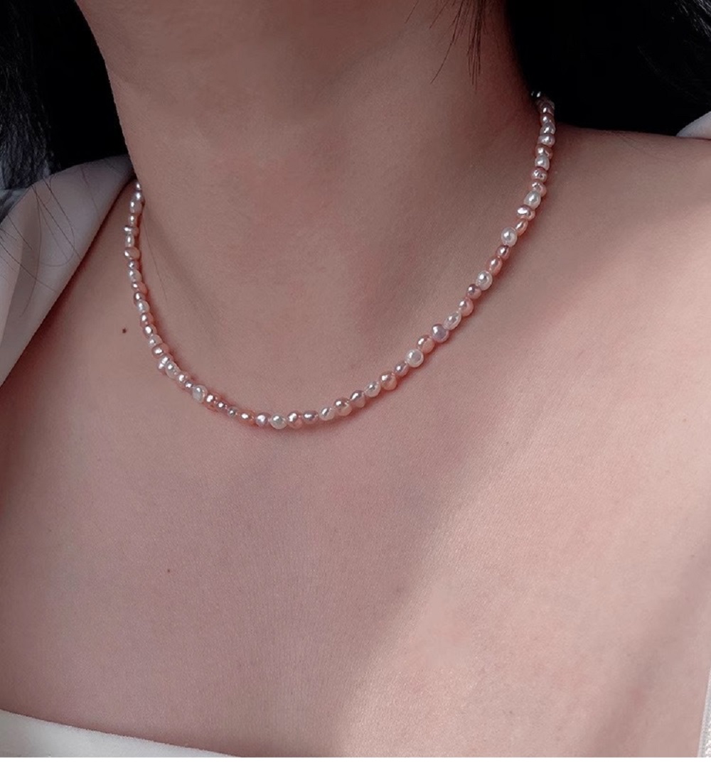 Baroque Pearl Pendant Necklace Gold - AAA S925 Silver Candy Natural Baroque