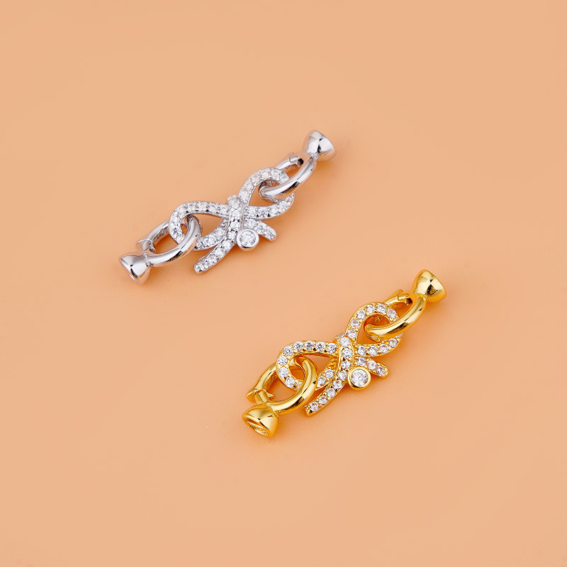 Silver Bead Clasps For Pearl Necklace - S925 Sterling silver jewelry Light luxury