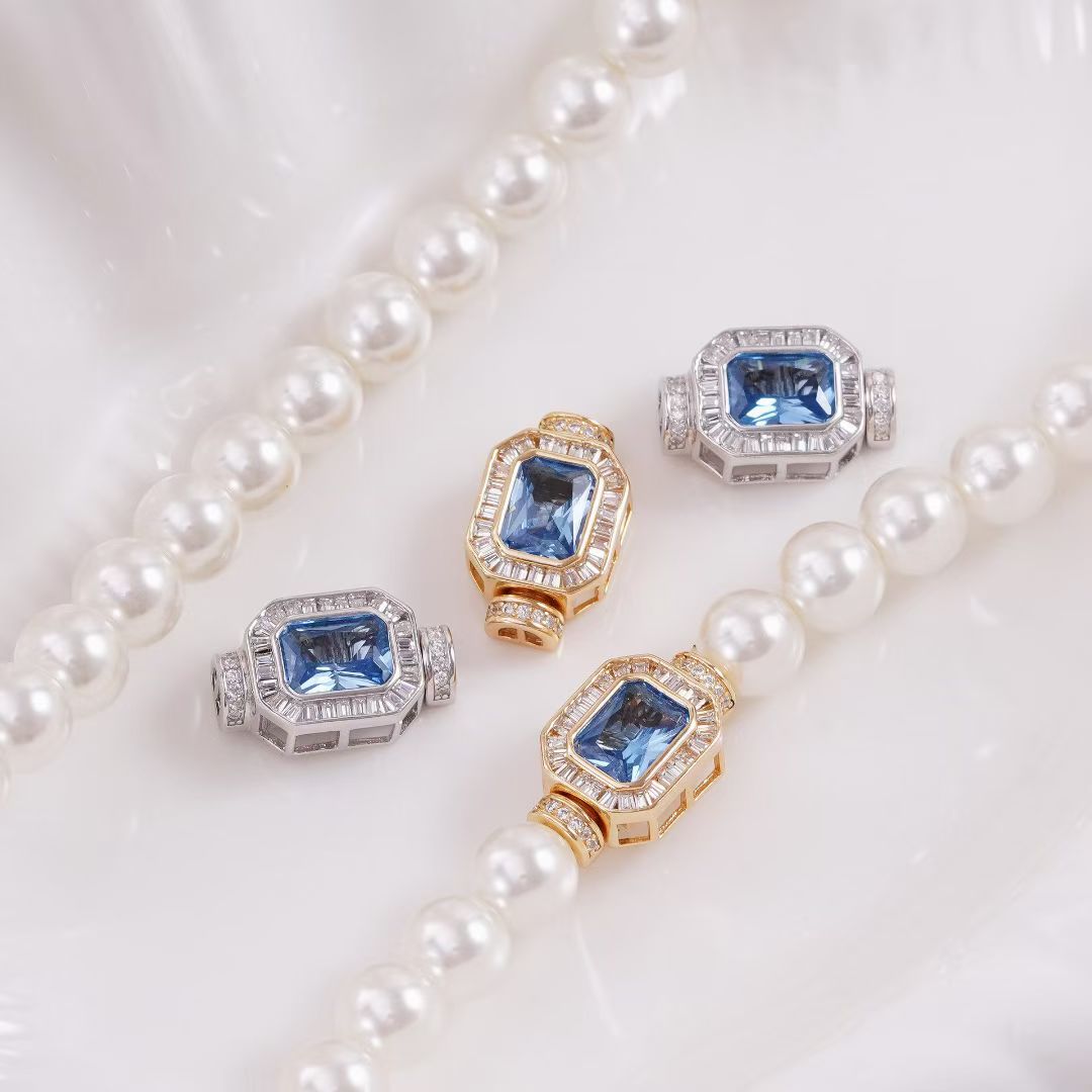 S925 Sterling Silver Necklace  - Silver Bead Clasps For Pearl Necklace recension och pris