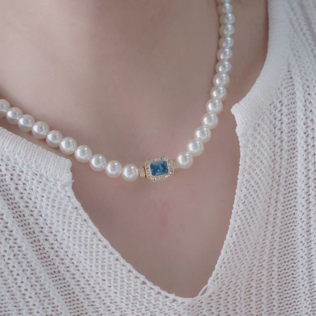 S925 Sterling Silver Necklace  - Silver Bead Clasps For Pearl Necklace recension och pris