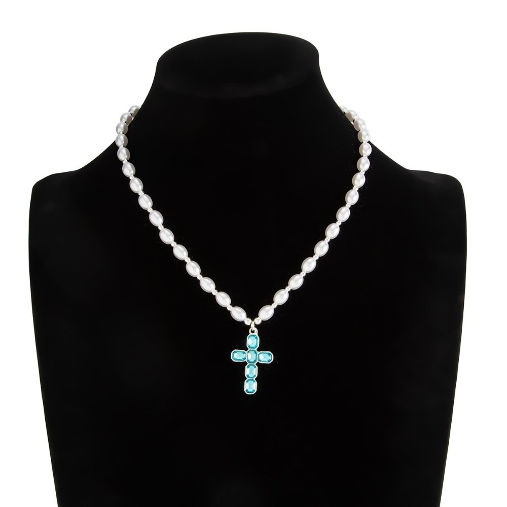 New Cross Pendant Pendant Neck - Silver Bead Clasps For Pearl Necklace recension och pris