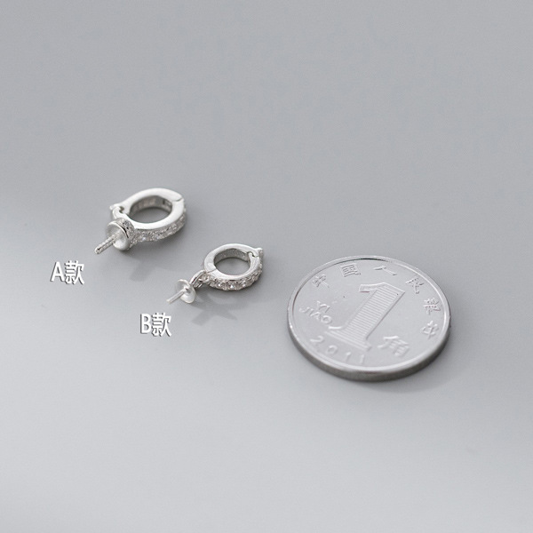 1pc 925 Sterling Silver AAA Zi - Silver Bead Clasps For Pearl Necklace recension och pris