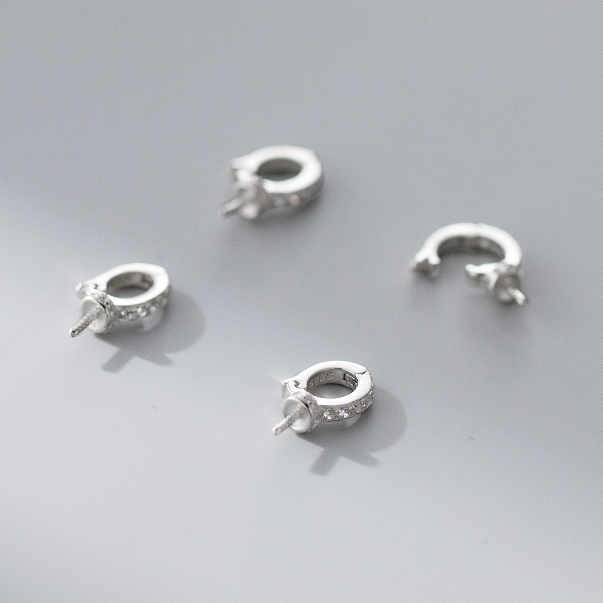 1pc 925 Sterling Silver AAA Zi - Silver Bead Clasps For Pearl Necklace recension och pris