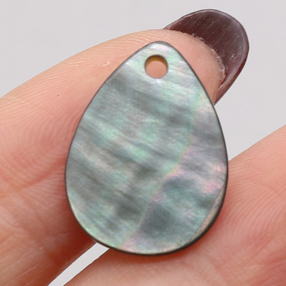 10Pcs Natural Black Shell Pend - Mother Of Pearl Shell Pendant Necklace recension och pris