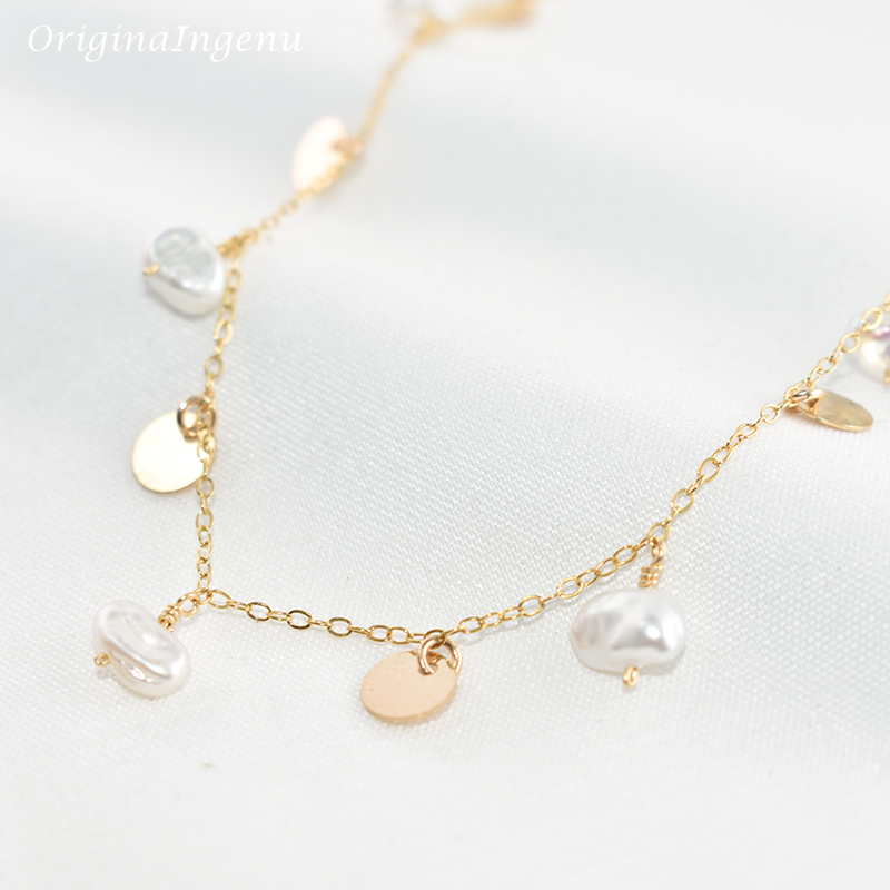Natural Baroque Pearl Necklace - Baroque Pearl Pendant Necklace Gold recension och pris