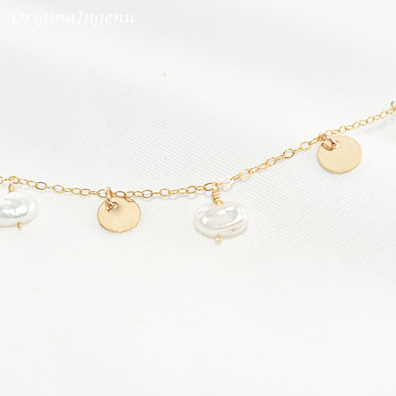 Natural Baroque Pearl Necklace - Baroque Pearl Pendant Necklace Gold recension och pris