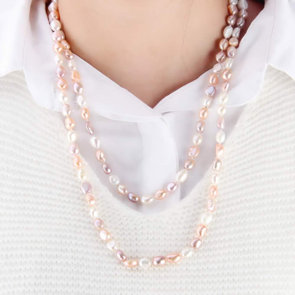 8-9mm Baroque Multicolor Fresh - Freshwater Cultured Pearl Necklace 8-9Mm recension och pris