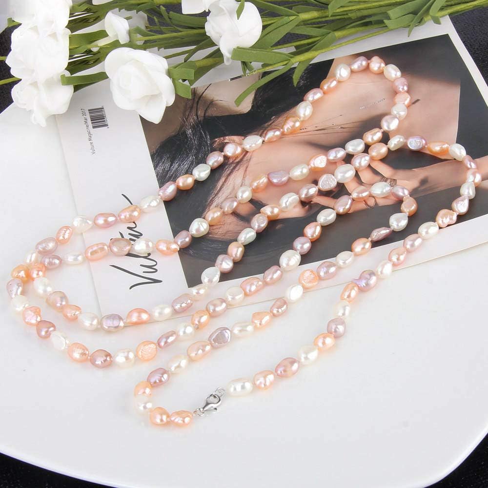 8-9mm Baroque Multicolor Fresh - Freshwater Cultured Pearl Necklace 8-9Mm recension och pris