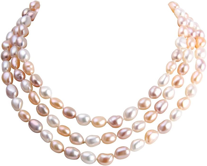 8-9mm Baroque Multicolor Fresh - Freshwater Cultured Pearl Necklace 8-9Mm recension och pris