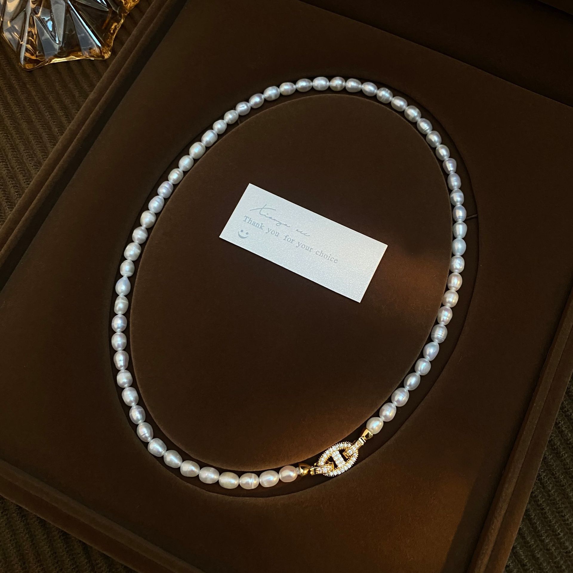 High Quality Trendy Shiny Crys - Baroque Pearl Pendant Necklace Gold recension och pris