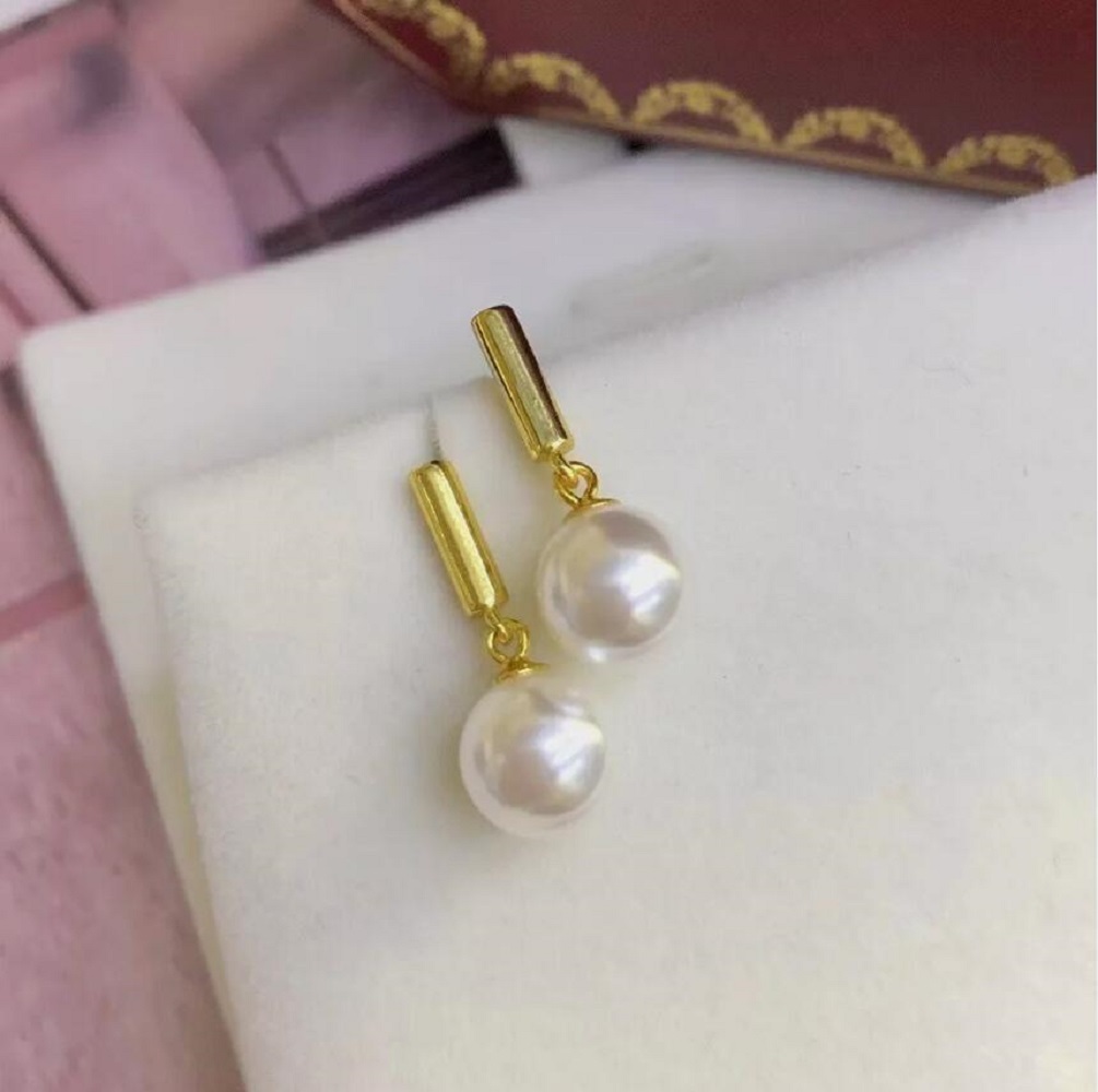 High end AAAA++++9-10mm 10-11m - Akoya Pearl Stud Earrings Sterling Silver recension och pris