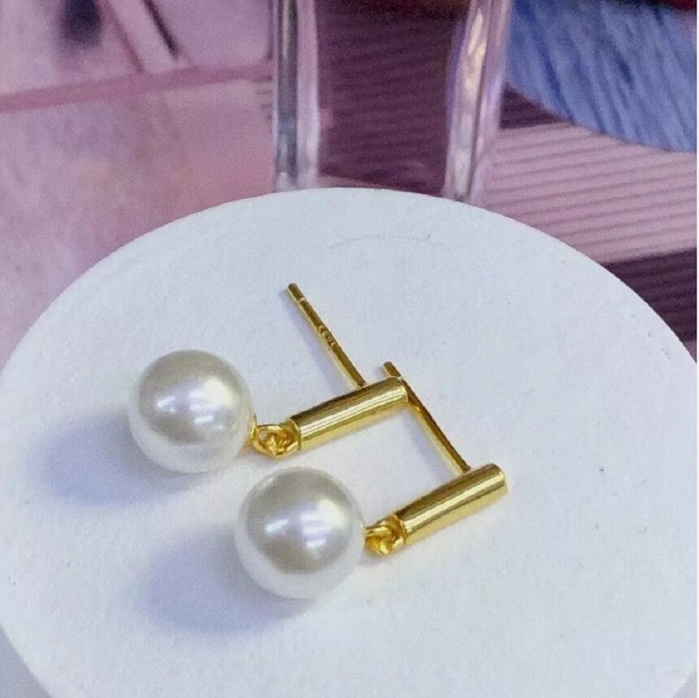 High end AAAA++++9-10mm 10-11m - Akoya Pearl Stud Earrings Sterling Silver recension och pris