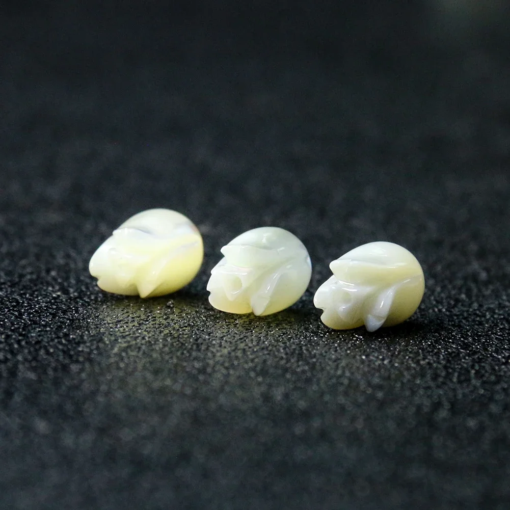 2PCS Natural Shell Beads Carve - Mother Of Pearl Shell Pendant Necklace recension och pris