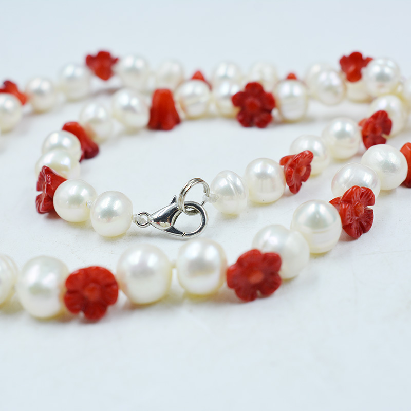 8-9MM natural white freshwater - Freshwater Cultured Pearl Necklace 8-9Mm recension och pris