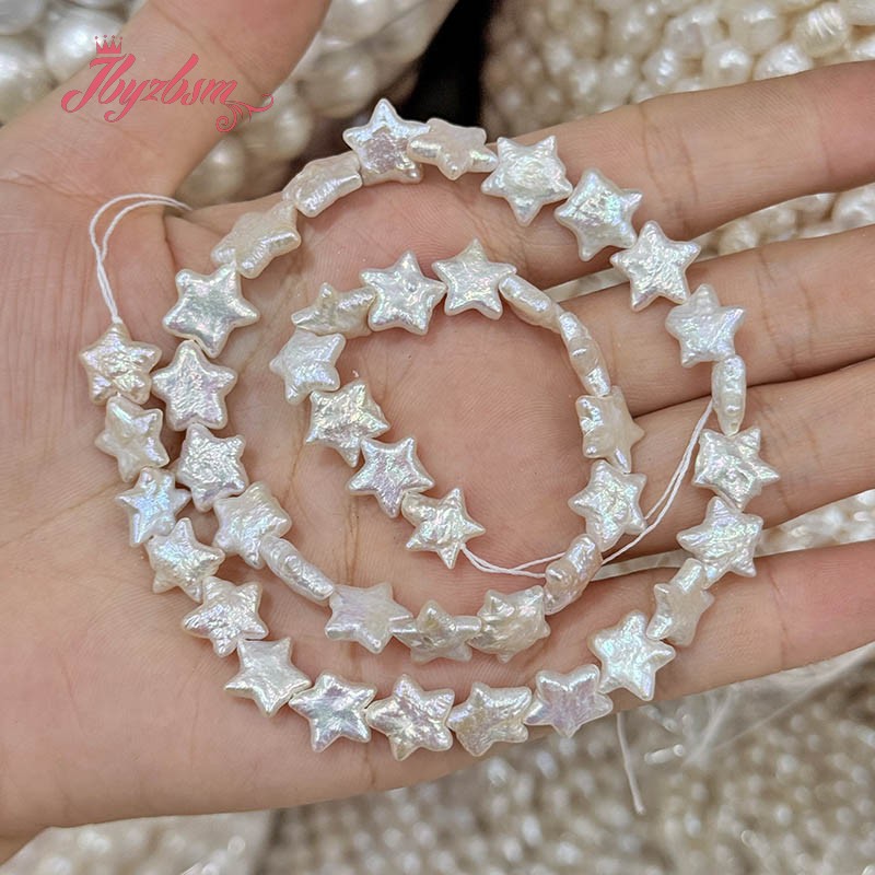 10-12mm Natural Freshwater Pea - Natural Freshwater Pearl Strand Loose Beads recension och pris