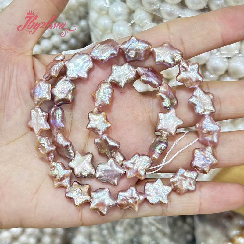 10-12mm Natural Freshwater Pea - Natural Freshwater Pearl Strand Loose Beads recension och pris