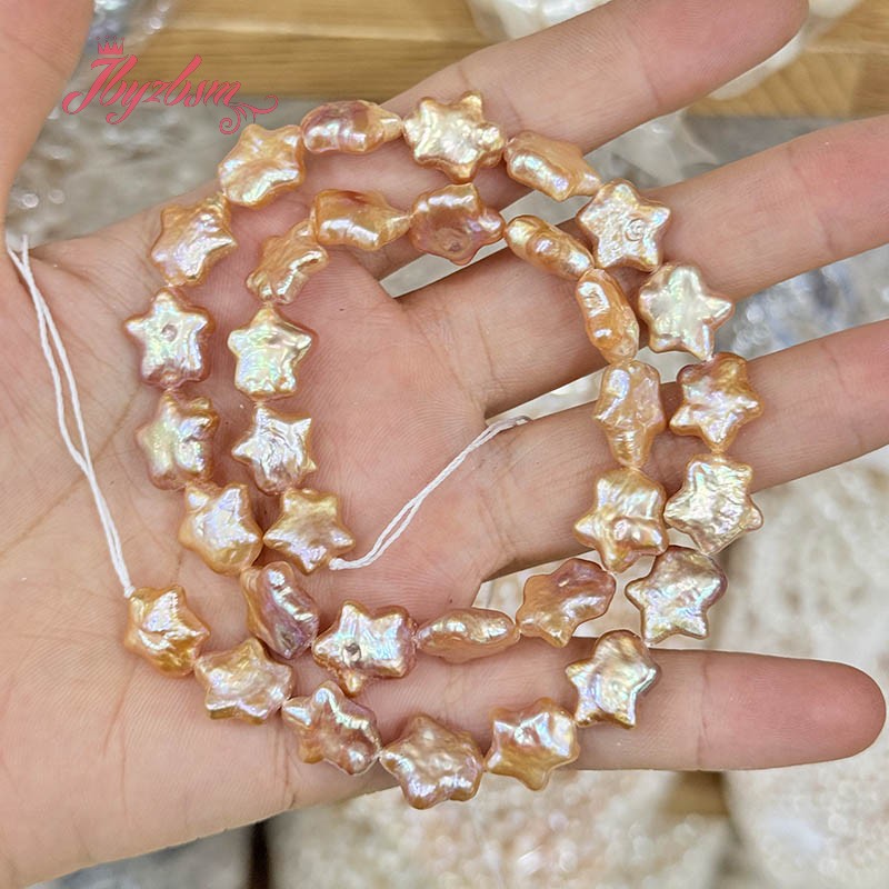 10-12mm Natural Freshwater Pea - Natural Freshwater Pearl Strand Loose Beads recension och pris