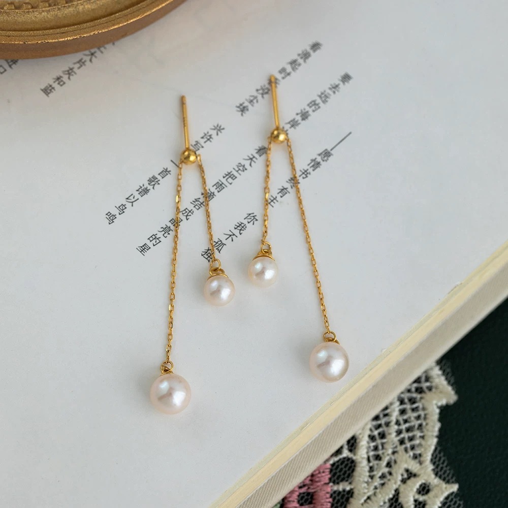 Japan akoya HUGE AAAA 8-9mm 9- - Akoya Pearl Stud Earrings Sterling Silver recension och pris