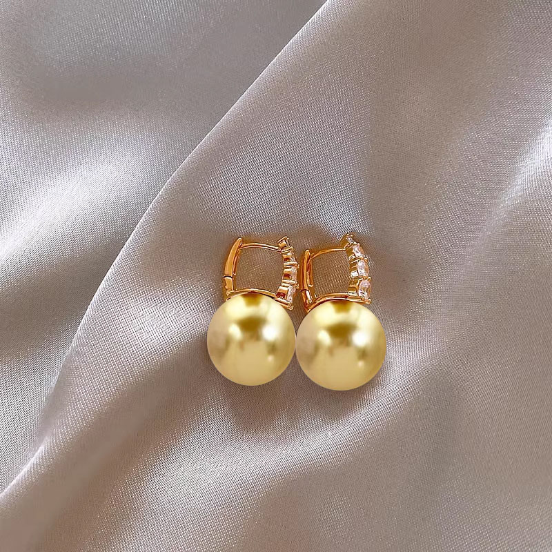 South sea gold pearl AAAA Natu - Akoya Pearl Stud Earrings Sterling Silver recension och pris