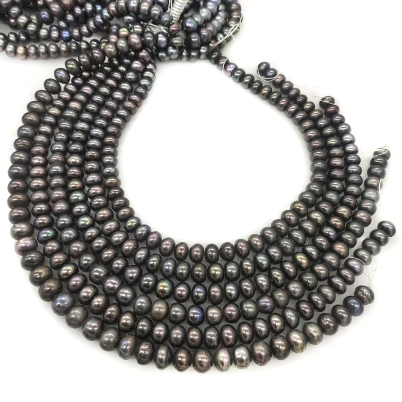 Wholesale 16 inches 10-11mm Bl - Natural Freshwater Pearl Strand Loose Beads recension och pris