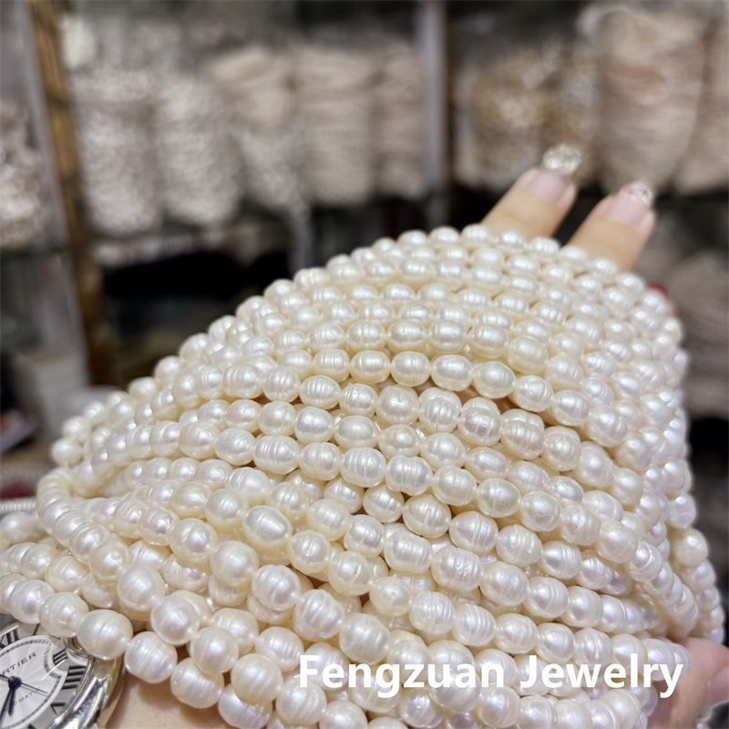 AA Medium Quality Natural Fres - Natural Freshwater Pearl Strand Loose Beads recension och pris