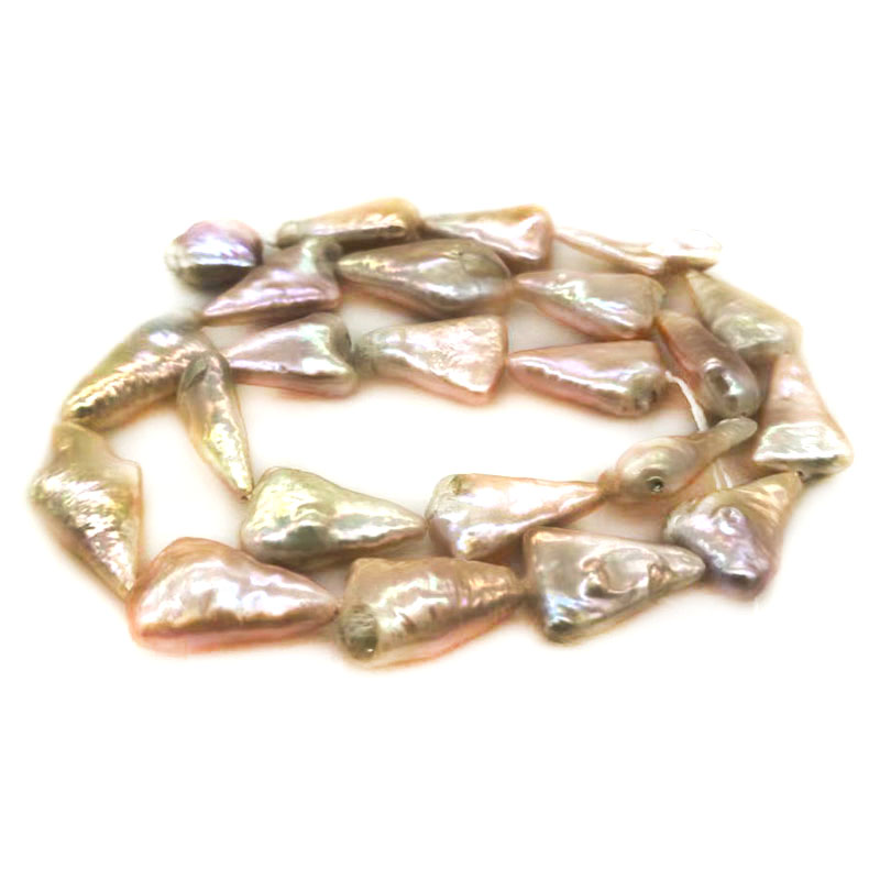 16 inches 11x17mm Natural Lave - Natural Freshwater Pearl Strand Loose Beads recension och pris