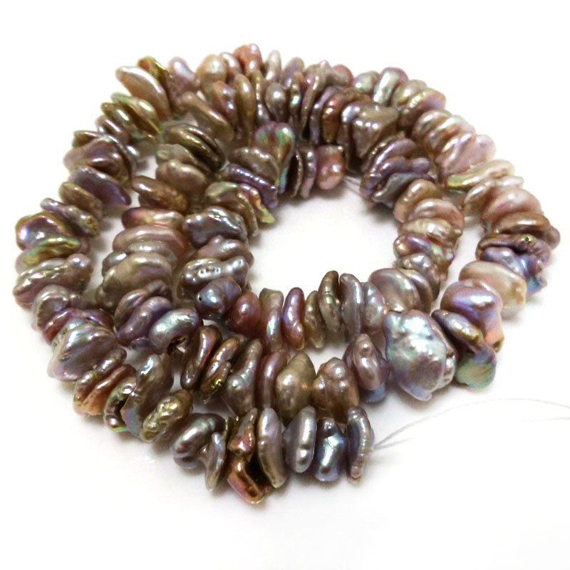 16 inches 8-13mm Natural Laven - Natural Freshwater Pearl Strand Loose Beads recension och pris