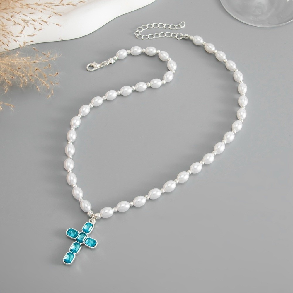 Fashion Cross Pendant Pendant  - Silver Bead Clasps For Pearl Necklace recension och pris