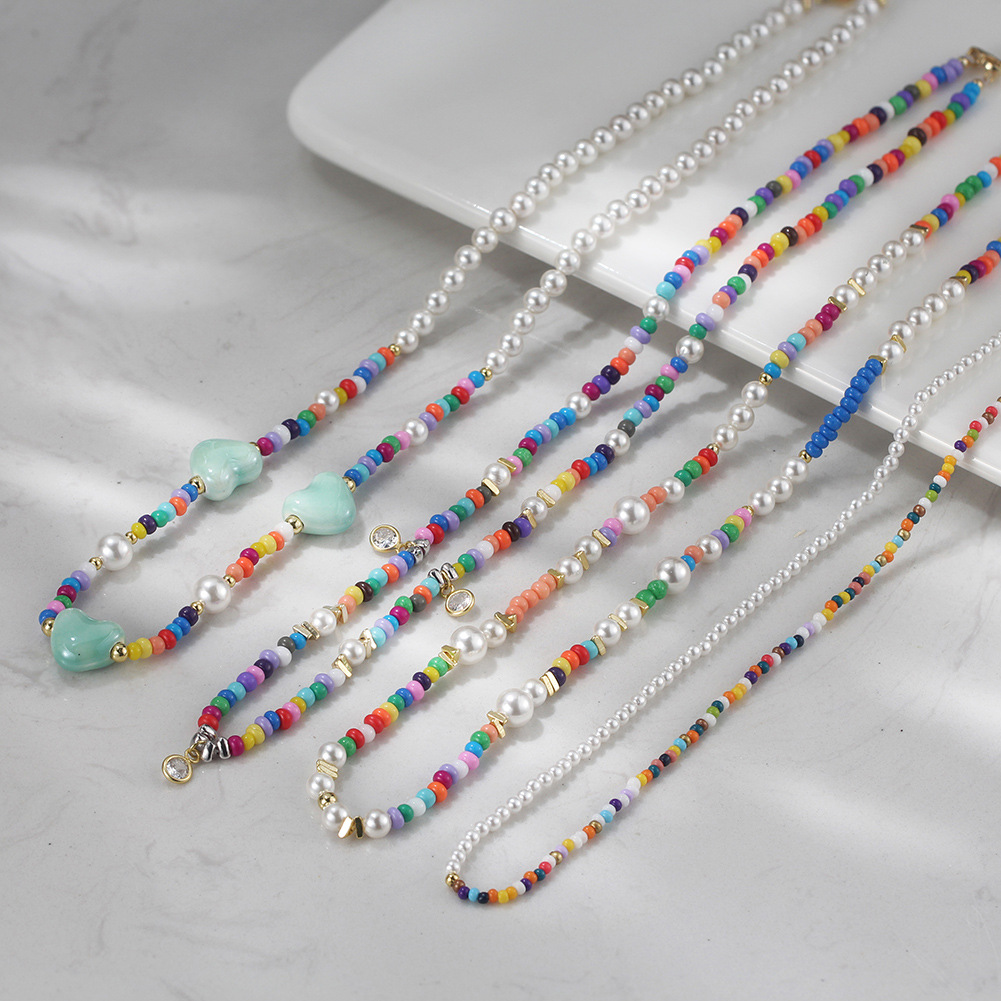 Natural Pearl Bead Necklace S9 - Silver Bead Clasps For Pearl Necklace recension och pris