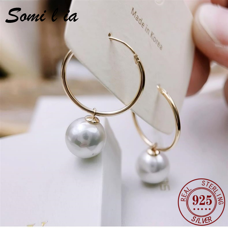 SOMILIA S925 Sterling Silver J - Akoya Pearl Stud Earrings Sterling Silver recension och pris