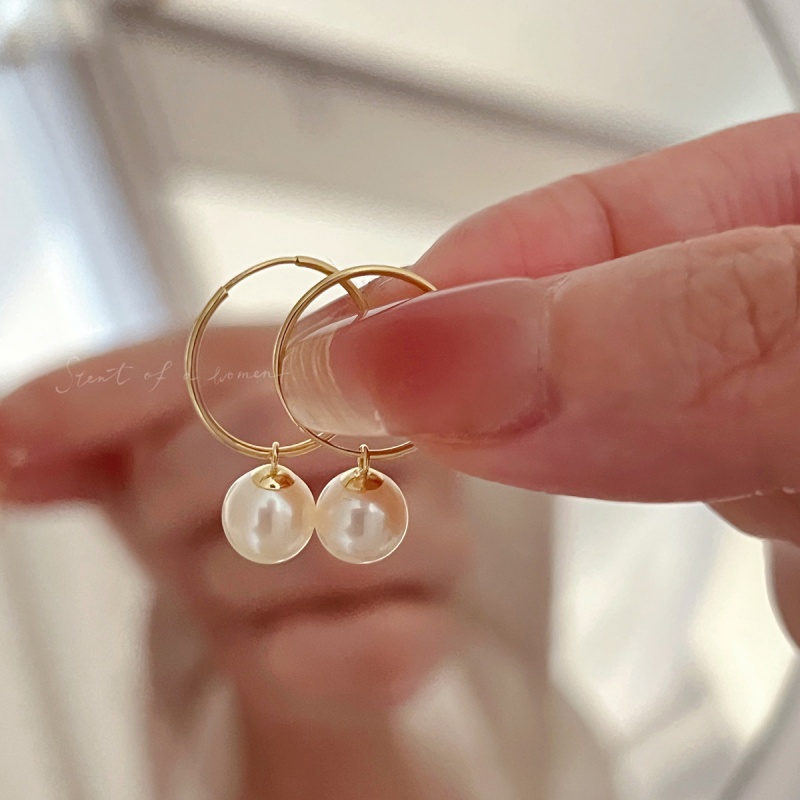 SOMILIA S925 Sterling Silver J - Akoya Pearl Stud Earrings Sterling Silver recension och pris