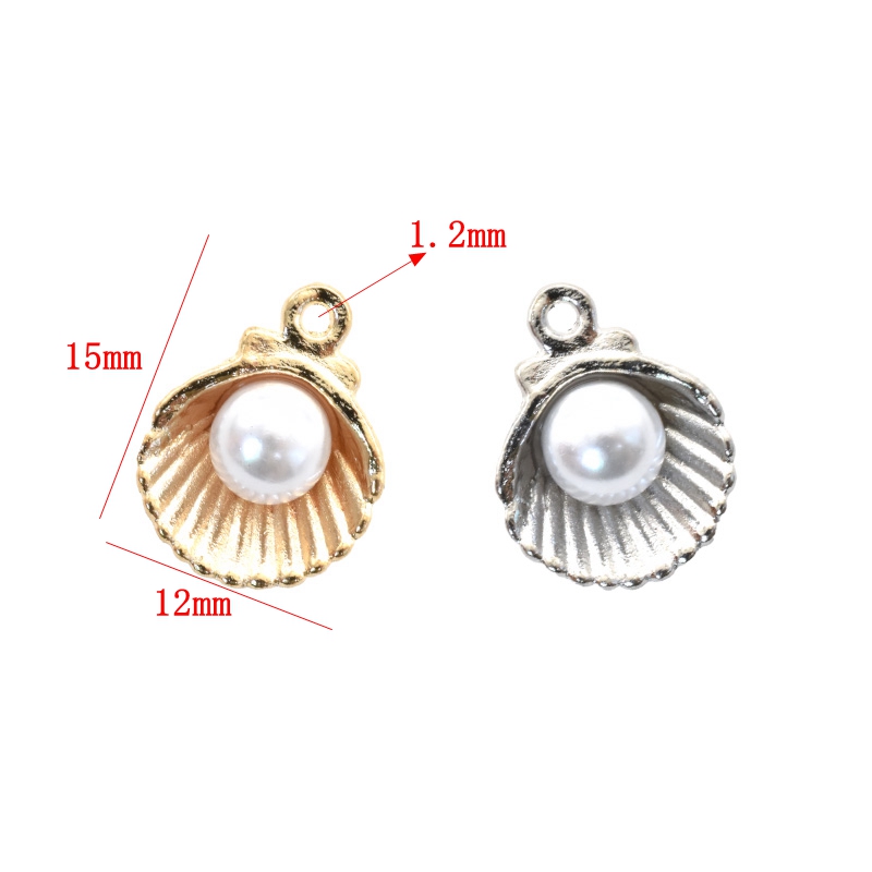 10pcs Mixed Color Fashion Imit - Mother Of Pearl Shell Pendant Necklace recension och pris