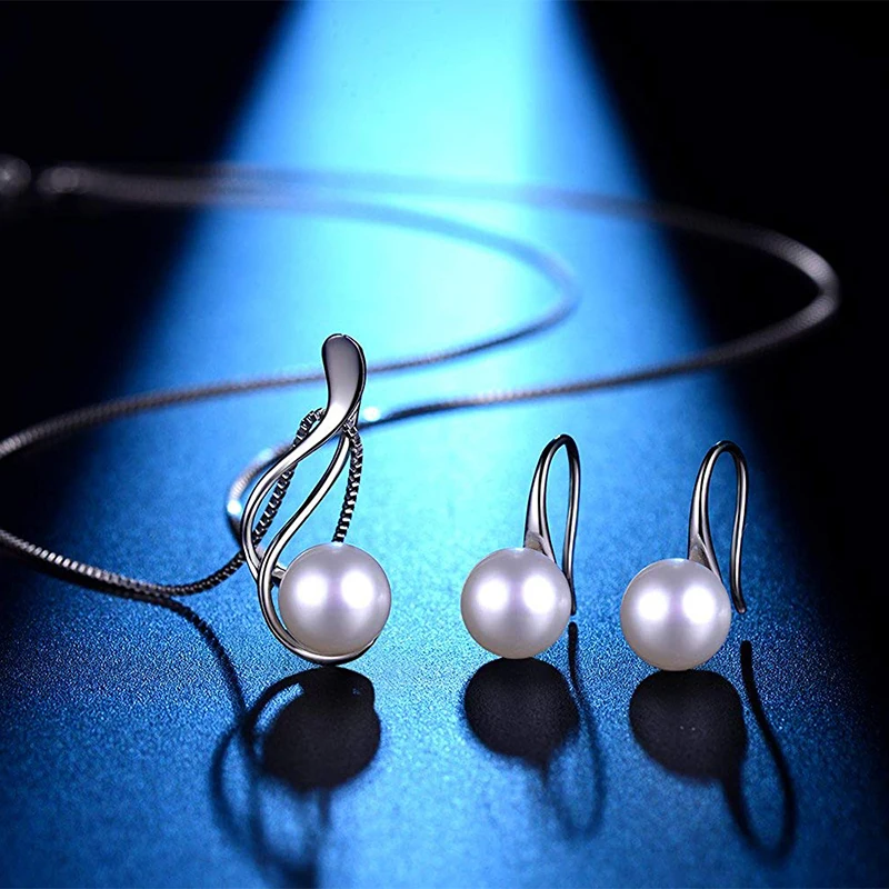 Dainashi Elegant 925 Sterling  - Freshwater Cultured Pearl Necklace 8-9Mm recension och pris