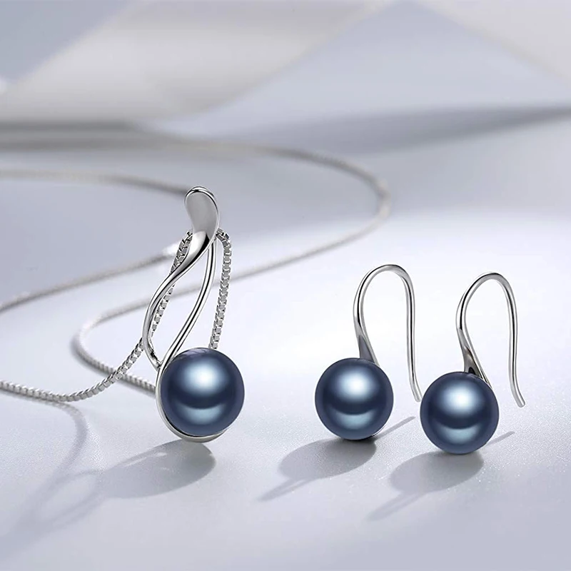 Dainashi Elegant 925 Sterling  - Freshwater Cultured Pearl Necklace 8-9Mm recension och pris
