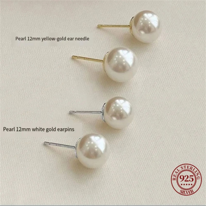 SOMILIA 925 Sterling Silver Fr - Akoya Pearl Stud Earrings Sterling Silver recension och pris