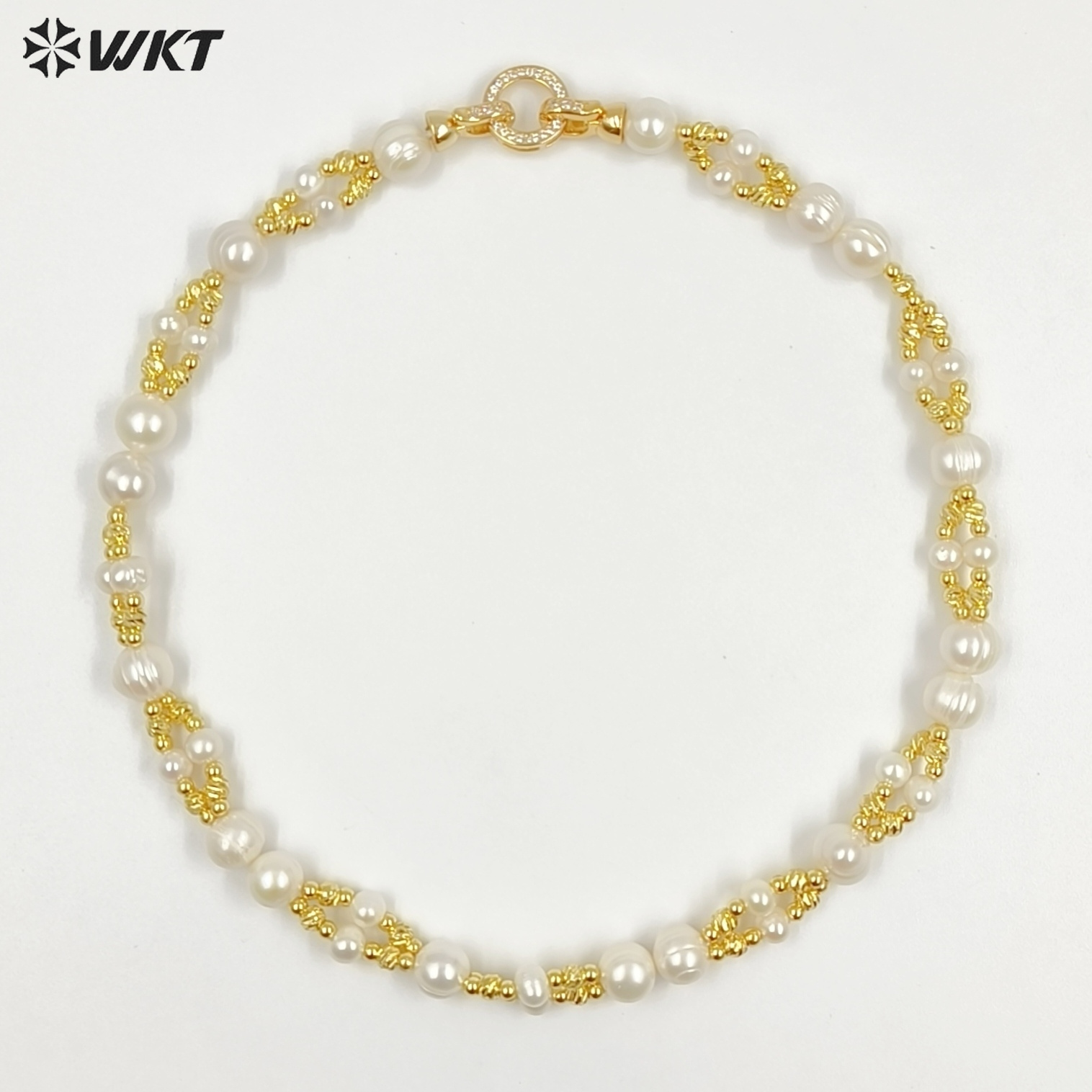 WT-JN376 WKT Versatile Advance - Baroque Pearl Pendant Necklace Gold recension och pris