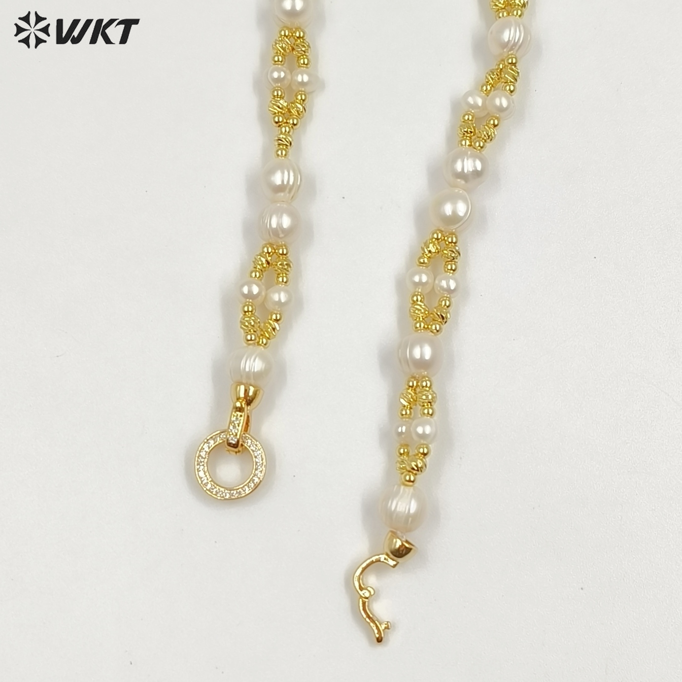 WT-JN376 WKT Versatile Advance - Baroque Pearl Pendant Necklace Gold recension och pris