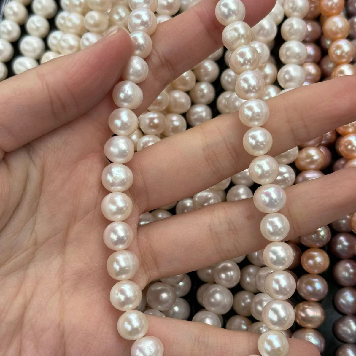 8-9mm AAAA Natural Freshwater  - Freshwater Cultured Pearl Necklace 8-9Mm recension och pris