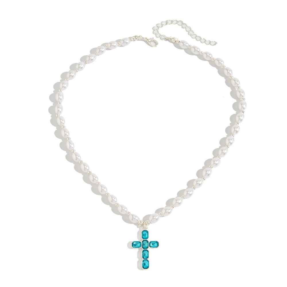 Fashion Cross Pendant Pendant  - Silver Bead Clasps For Pearl Necklace recension och pris