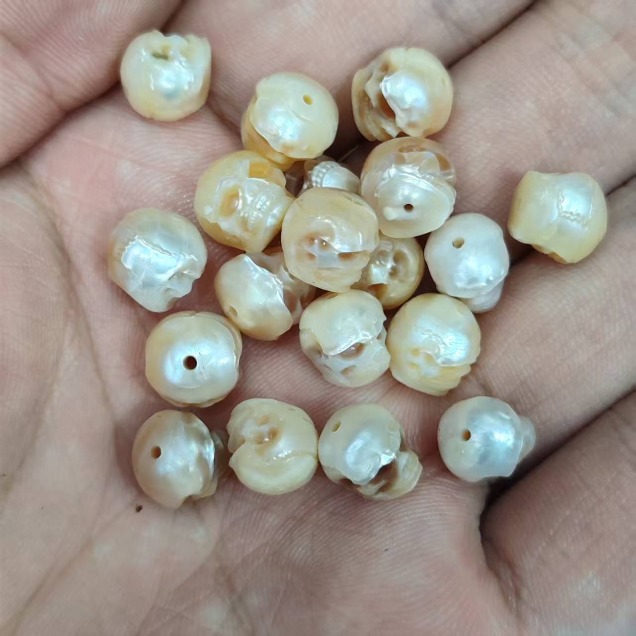 5 pcs Natural cultured pearl c - Freshwater Cultured Pearl Necklace 8-9Mm recension och pris