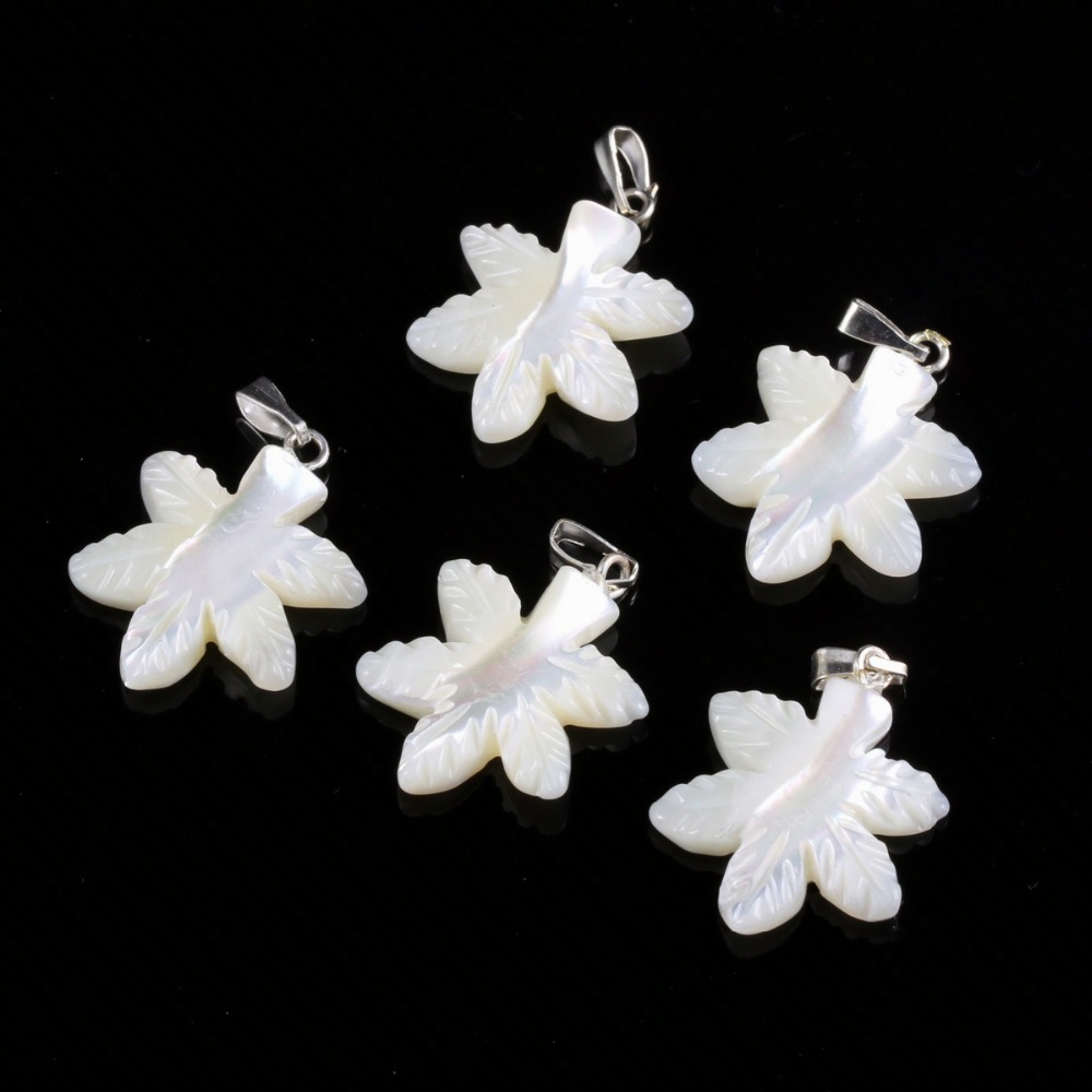 Natural white Shell Pendants M - Mother Of Pearl Shell Pendant Necklace recension och pris