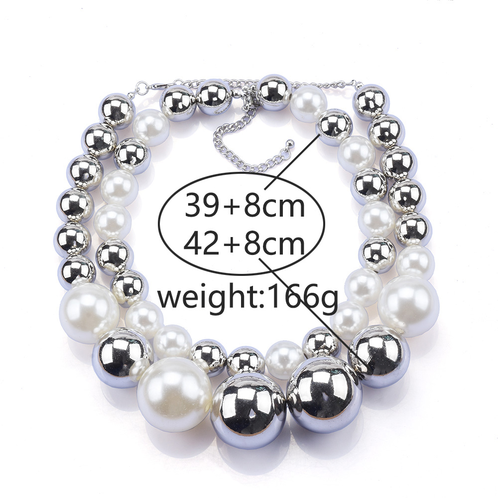 2026 New Fashion Double Layer  - Silver Bead Clasps For Pearl Necklace recension och pris
