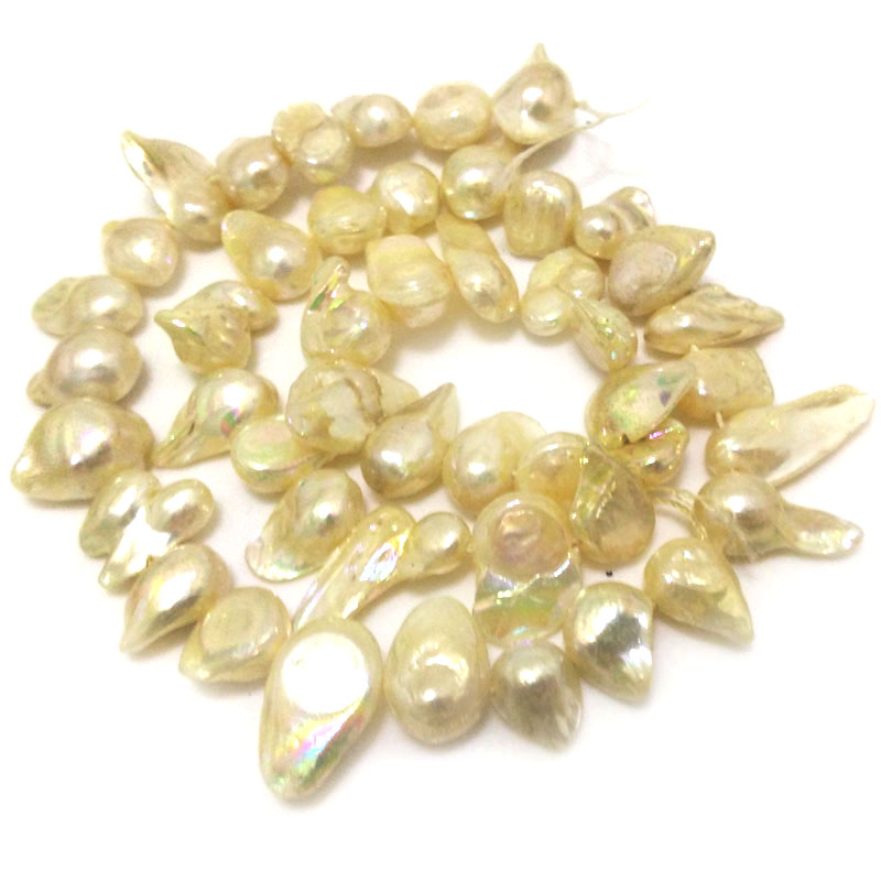 16 inches 11-13mm Multicolor N - Natural Freshwater Pearl Strand Loose Beads recension och pris