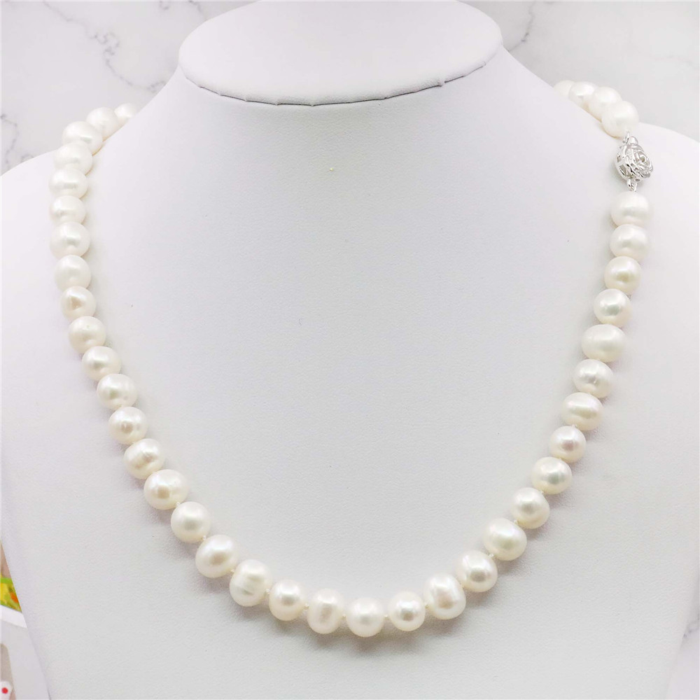 Charming! 8-9mm White Akoya Cu - Freshwater Cultured Pearl Necklace 8-9Mm recension och pris