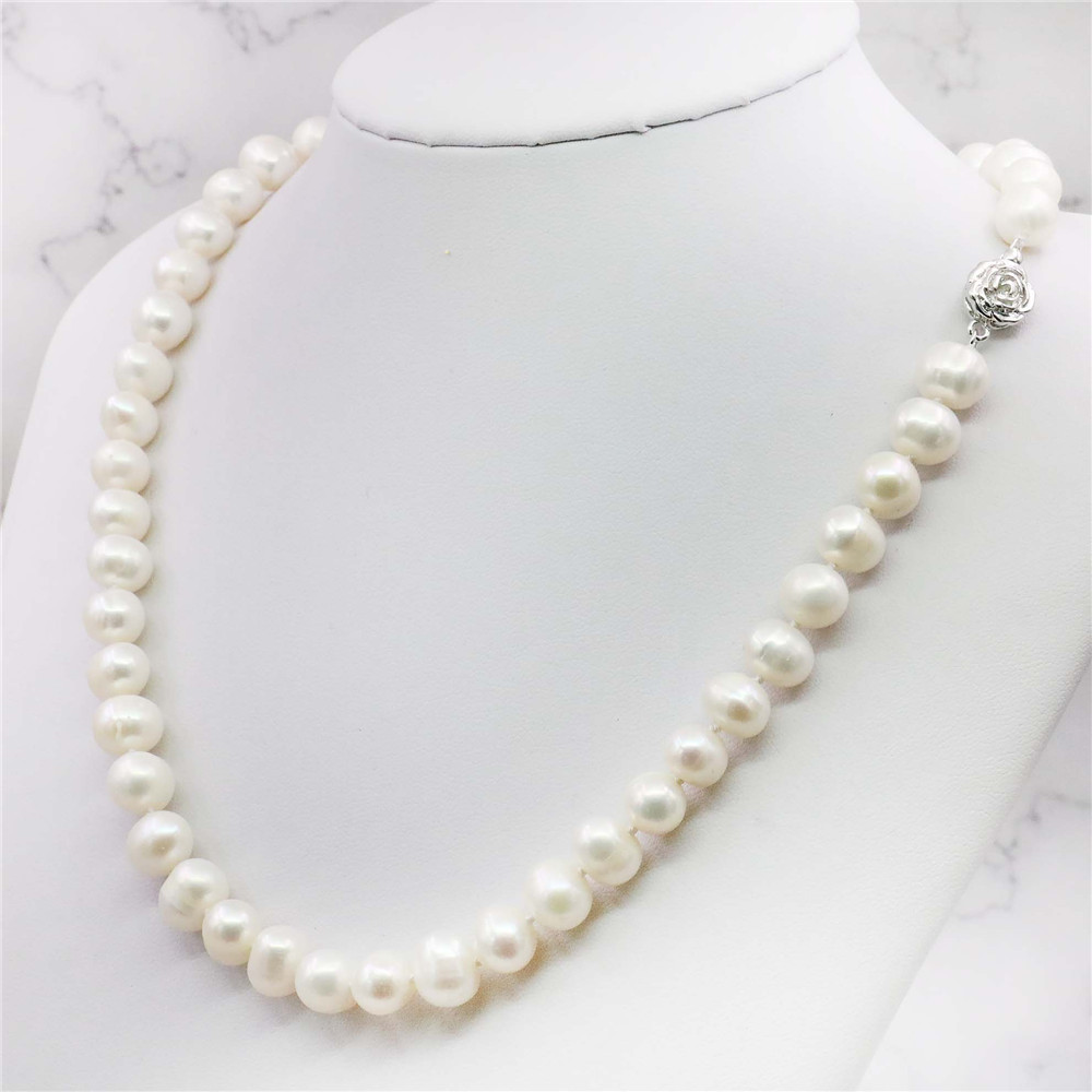Charming! 8-9mm White Akoya Cu - Freshwater Cultured Pearl Necklace 8-9Mm recension och pris