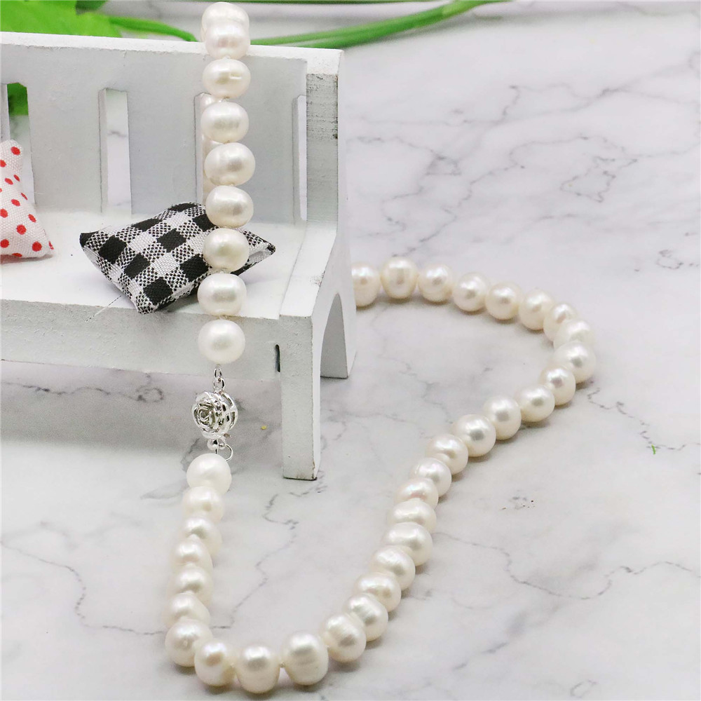 Charming! 8-9mm White Akoya Cu - Freshwater Cultured Pearl Necklace 8-9Mm recension och pris
