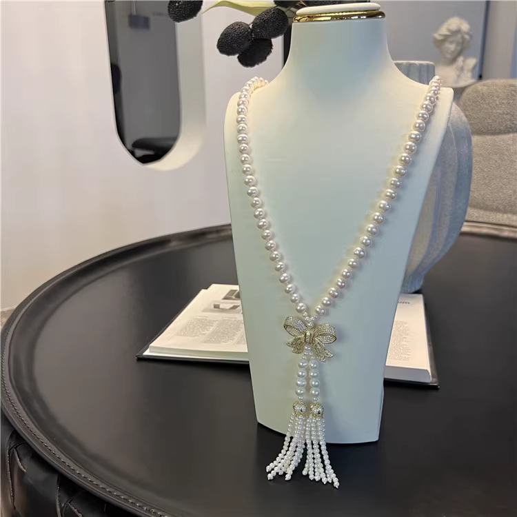 31'' 8-9mm White Fresh water c - Freshwater Cultured Pearl Necklace 8-9Mm recension och pris