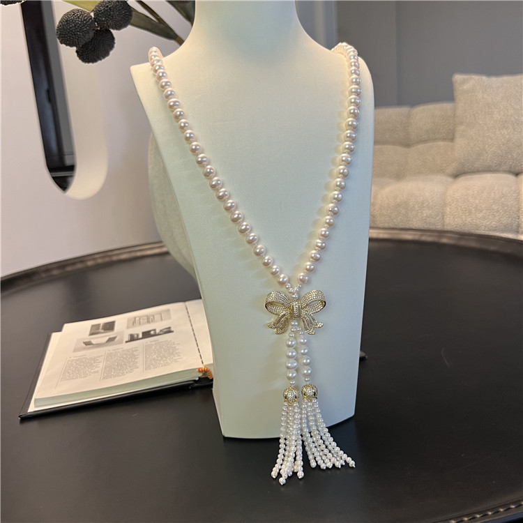 31'' 8-9mm White Fresh water c - Freshwater Cultured Pearl Necklace 8-9Mm recension och pris
