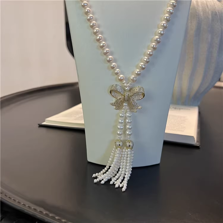 31'' 8-9mm White Fresh water c - Freshwater Cultured Pearl Necklace 8-9Mm recension och pris