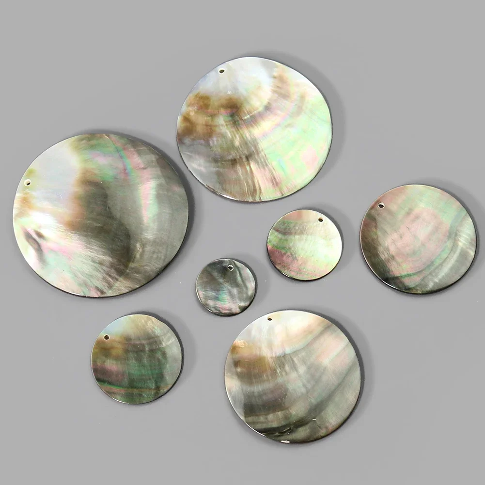 2PC 10--60mm Natural Polishing - Mother Of Pearl Shell Pendant Necklace recension och pris